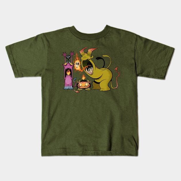 Demons! Kids T-Shirt by westinchurch